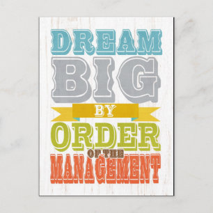 Inspirational Art - Dream Big. Postcard