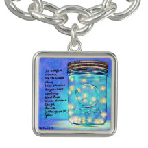 Inspirational Art Firefly Good Luck Charm