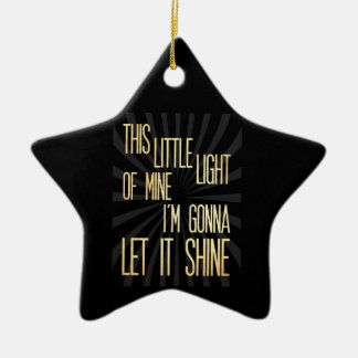 Inspirational Art - Little Light. Ceramic Ornament