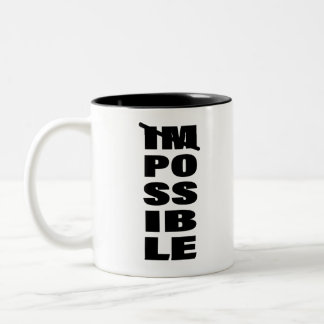 Inspirational Art Quote Art Endless Possibilities Two-Tone Coffee Mug