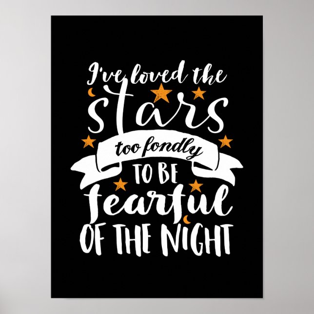 Inspirational Astronomy Quote Space Geek Love Star Poster (Front)