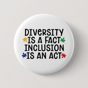 Inspirational Autism Quote 6 Cm Round Badge