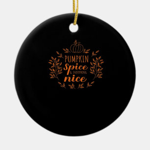 Inspirational Autumn Quote Ceramic Ornament