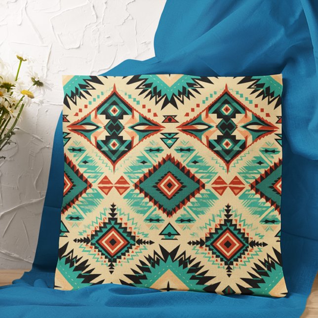 Inspirational Aztec Western Seamless Patterns Cushion (Creator Uploaded)
