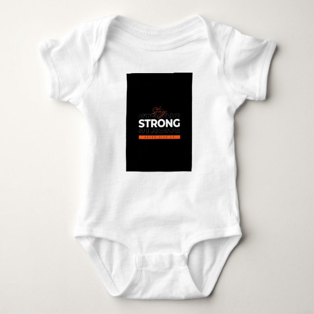 "Inspirational Baby Bodysuit – Soft & Motivational (Front)