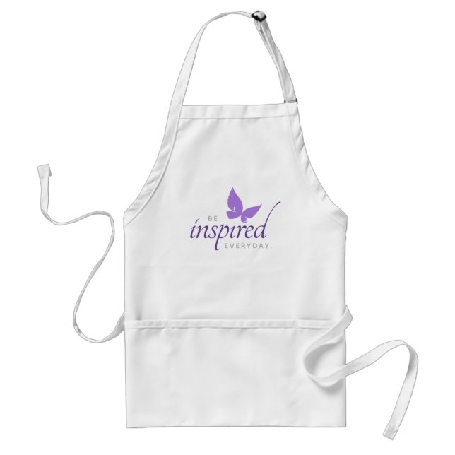 Inspirational Be Inspired Everyday Butterfly Standard Apron (Front)
