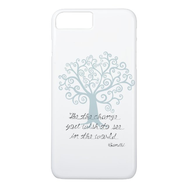 Inspirational Be the Change Tree Case-Mate iPhone Case (Back)