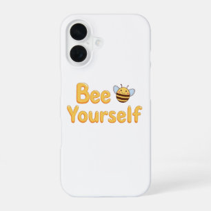 Inspirational "Be Yourself" Positive Message iPhone 16 Case