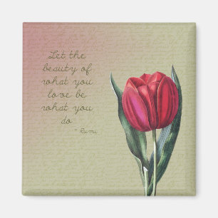 Inspirational Beauty Tulip Magnet