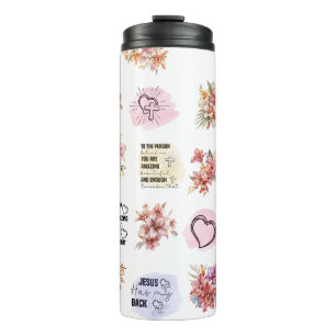 Inspirational Bible Christian Verse/ Woman Thermal Tumbler