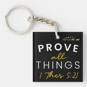 Inspirational Bible Quote Typography Key Ring