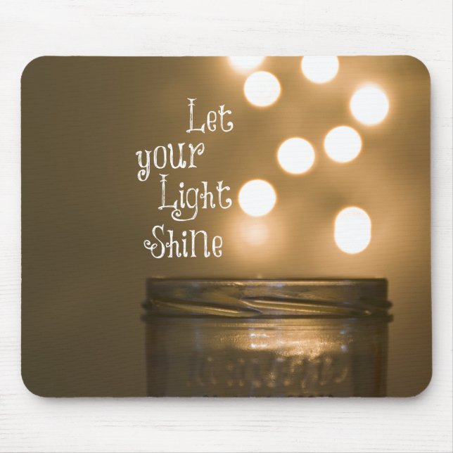 Inspirational Bible Verse Christian Quote Mouse Pad (Front)