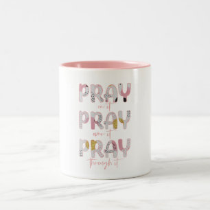 Inspirational Bible Verse Christian Quote Two-Tone Coffee Mug