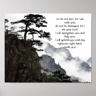 Inspirational bible verse from Isaiah Bible Poster
