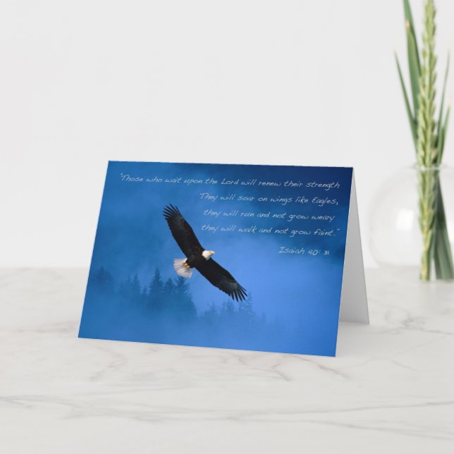 Inspirational Bible Verse Isaiah Card (Front)