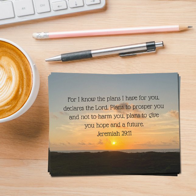 Inspirational Bible Verse Jeremiah 29:11 Church Card (Creator Uploaded)
