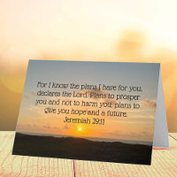 Inspirational Bible Verse Jeremiah 29:11 Sunrise