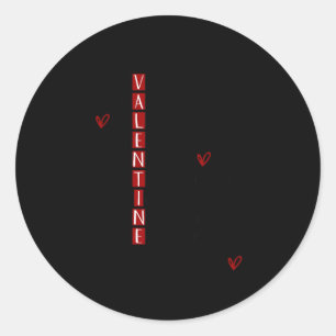 Inspirational bible verse john 3_16 valentine classic round sticker