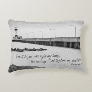 Inspirational Bible Verse Photo Decorative Cushion