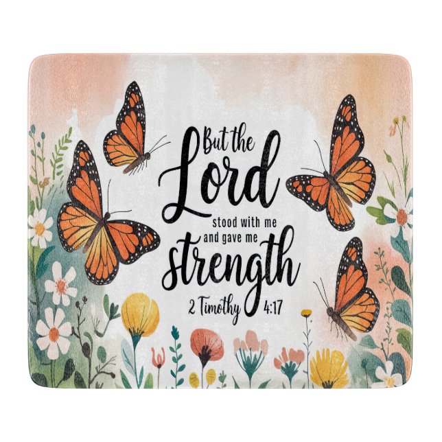Inspirational Bible Verse/Scripture Cutting Board (Front)