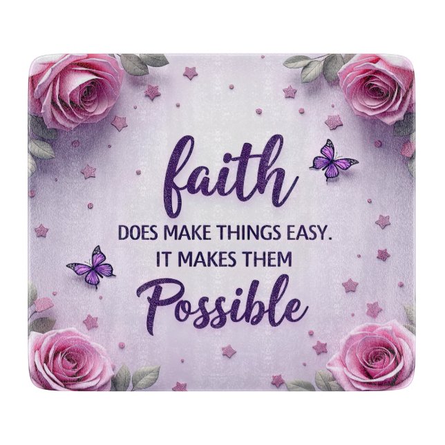 Inspirational Bible Verse/Scripture Cutting Board (Front)