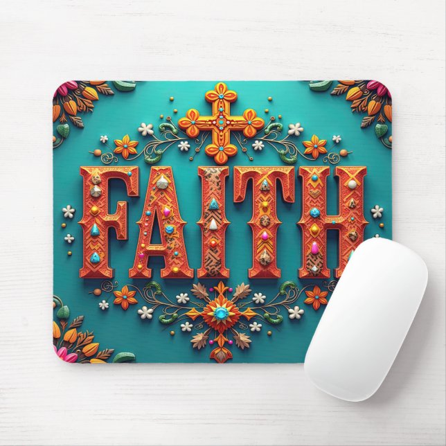 Inspirational Bible Verse/Scripture Mouse Pad (With Mouse)