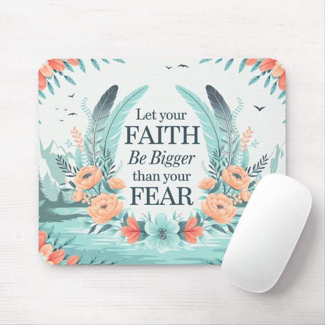 Inspirational Bible Verse/Scripture Mousepad (With Mouse)
