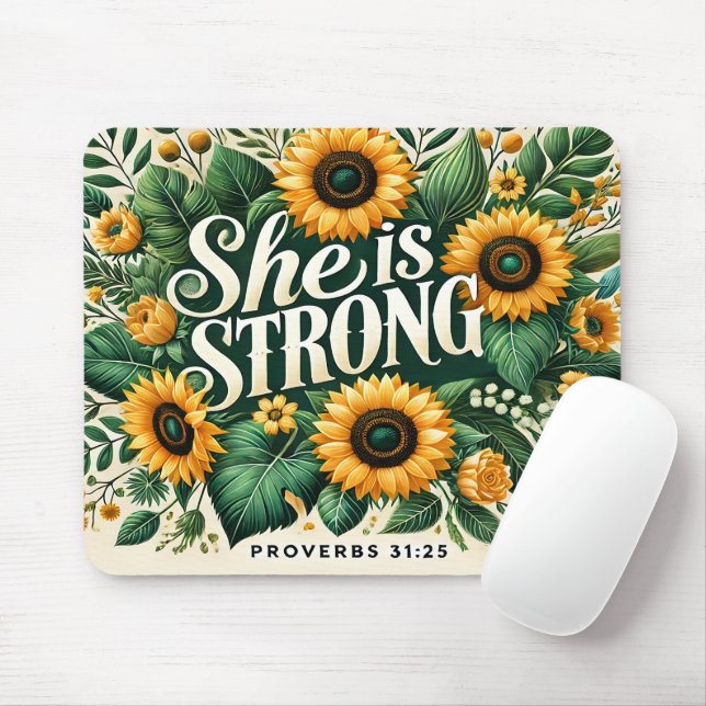 Inspirational Bible Verse/Scripture Mousepad (With Mouse)