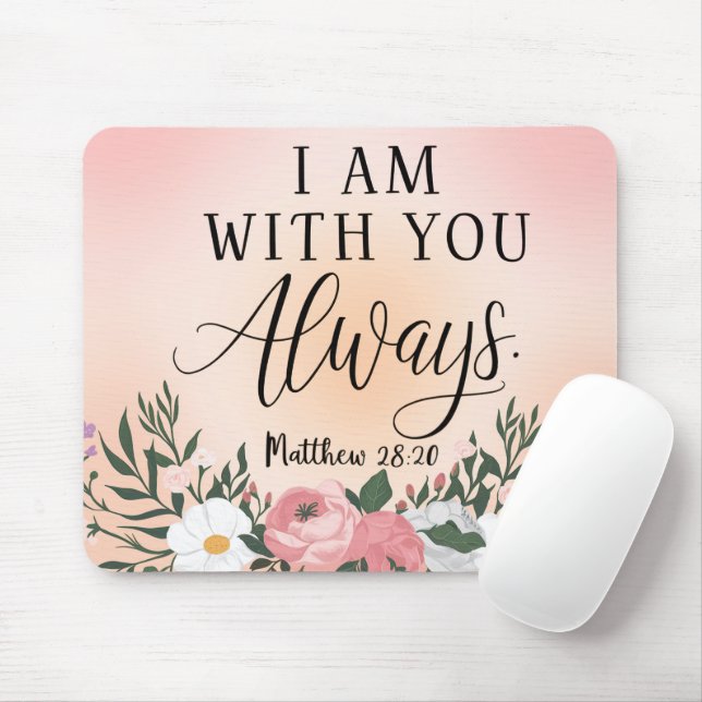 Inspirational Bible Verse/Scripture Mousepad (With Mouse)