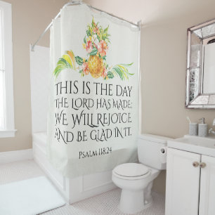Inspirational Bible Verse Shower Curtain