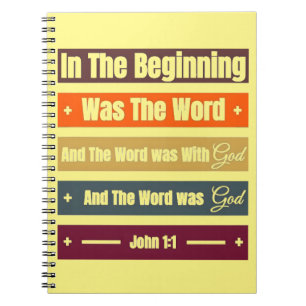 Inspirational Bible Verse Spiral Notebook