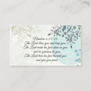 Inspirational Bible Verse, The Lord Bless You Business Card