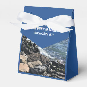 Inspirational Bible Verse Waves of the Sea Blue Fa Favour Box