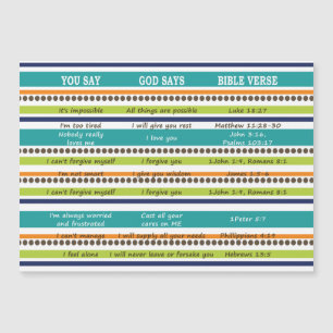Inspirational Bible Verses, You Say/God Says