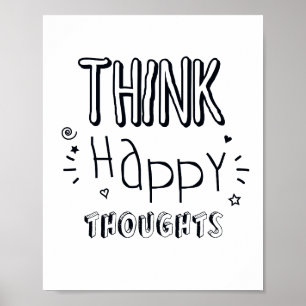 Inspirational Black and White Scandi typographic Poster