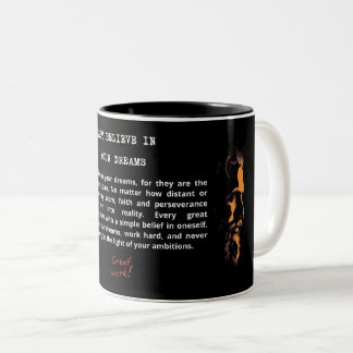 Inspirational Black Coffee Mug 