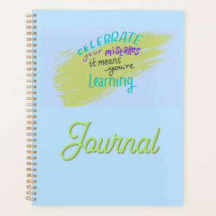 Inspirational Blue Spiral Notebook for Everyone Planner