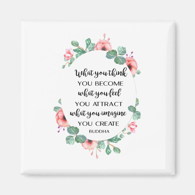 Inspirational Buddha quote Magnet (Front)