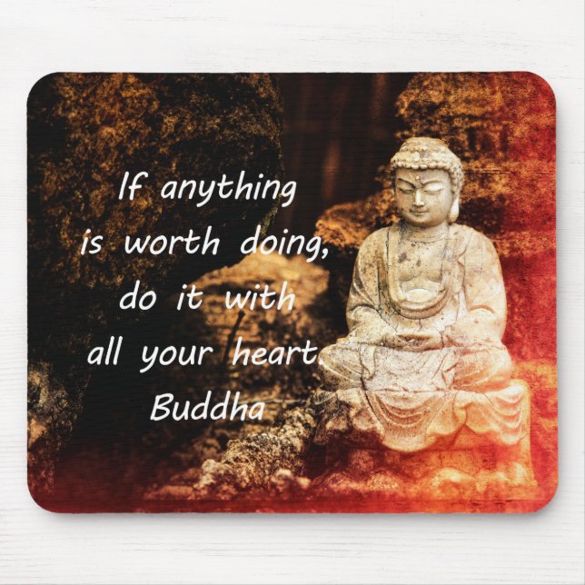Inspirational Buddha Quote Mouse Pad (Front)