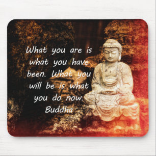 Inspirational Buddha Quote Mouse Pad