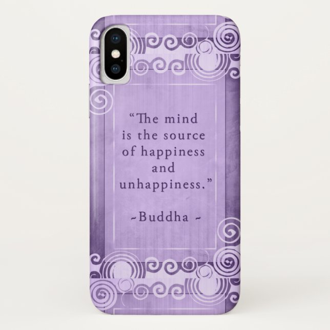 Inspirational Buddha Quote Typography Case-Mate iPhone Case (Back)