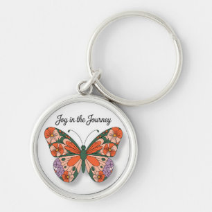Inspirational/ Butterfly/Joy In The Journey Key Ring