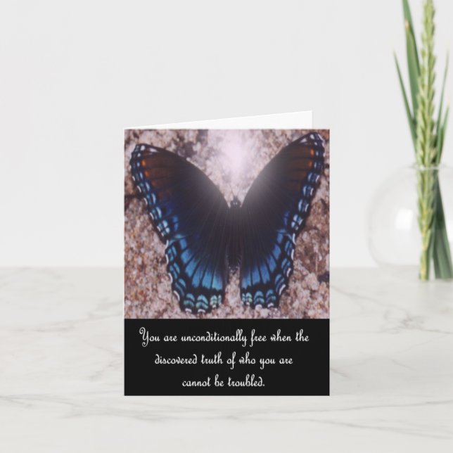 Inspirational Butterfly Note Card 1 (Front)