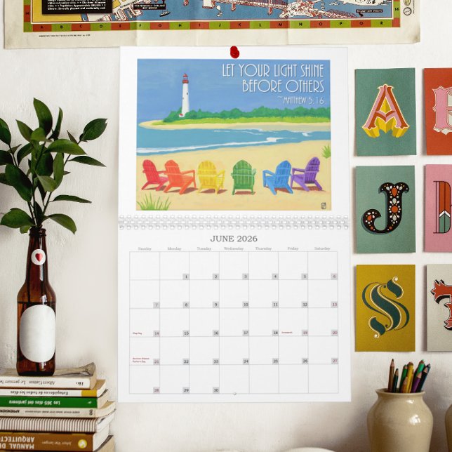 Inspirational Calendar with Original Illustration (Creator Uploaded)