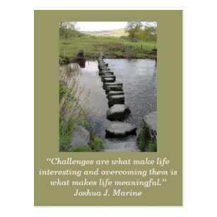 Inspirational card; Challenge 1 - Postcard