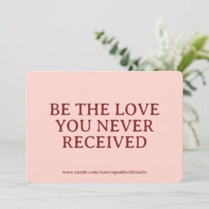 Inspirational Card Custom Self Love Gift for Women