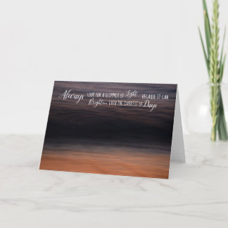 Inspirational Card For Encouragement or Motivation