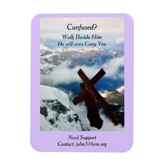 Inspirational card magnet