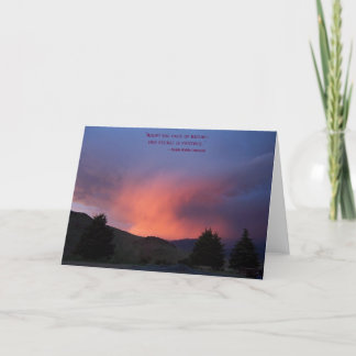 Inspirational Card: Nature is Patient Card