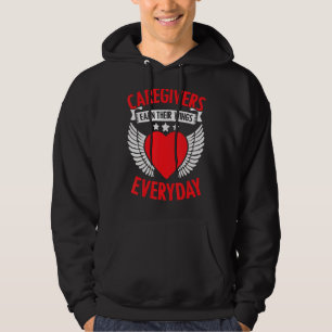 Inspirational Caregiver Wing Occupation Nurse Aide Hoodie